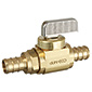1/2 Crimpex X 1/2 Crimpex, Straight , Rough Brass Plated Handle made of Lead-Free Brass
