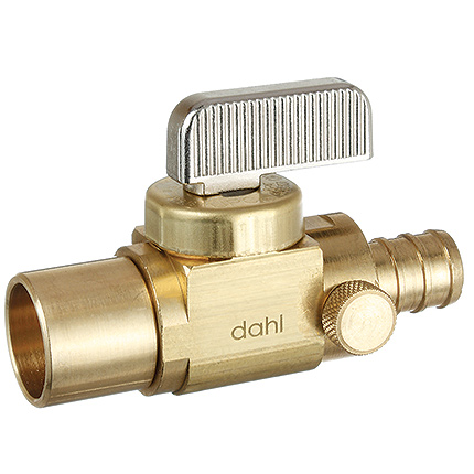 mini-ball™Valves, In-Line Stops & Isolation 521-13-PX3D (In-Line Stops with Drain / Waste)