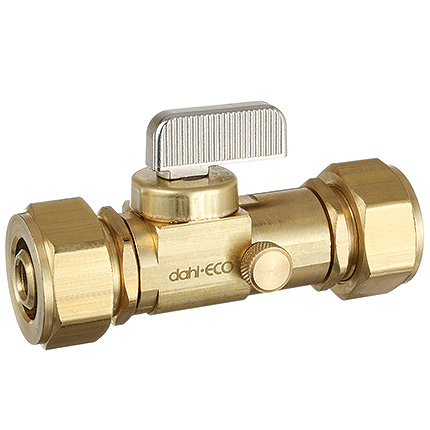 mini-ball™Valves, In-Line Stops & Isolation 521-K3-K3D (In-Line Stops with Drain / Waste)